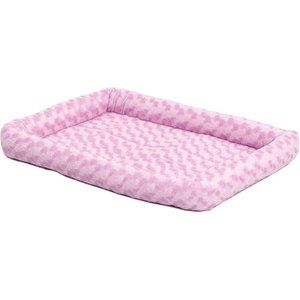 Pets 18 Inch Blush Pink Polycotton Dog & Cat Bed with Comfortable Bolster
